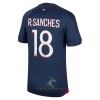 Officiële Voetbalshirt Paris Saint-Germain R.Sanches 18 Thuis 2023-24 - Heren